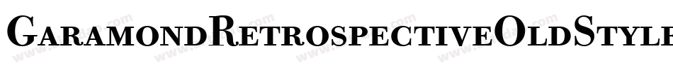 GaramondRetrospectiveOldStyleSSiSmallCaps Medium字体转换